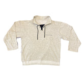 Vintage 80s Adidas quarter top grey white old-school b-boy size large